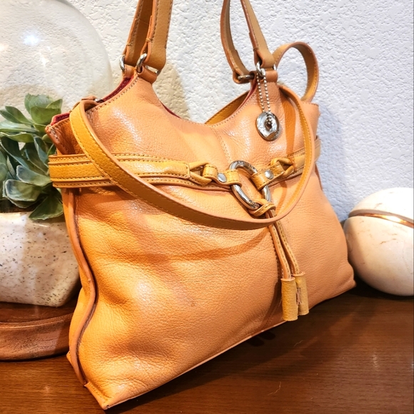The Sak Tan Leather Shoulder Bag/Crossbody Bag - Picture 2 of 13